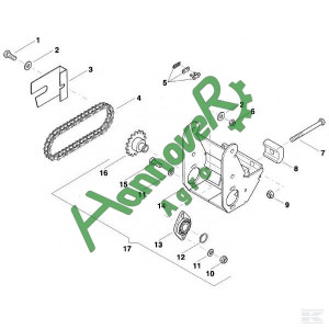 Позиція 16 Зірочки ланцюга Z = 20 Accord AC827936 АС827936, Kverneland , Квернеланд